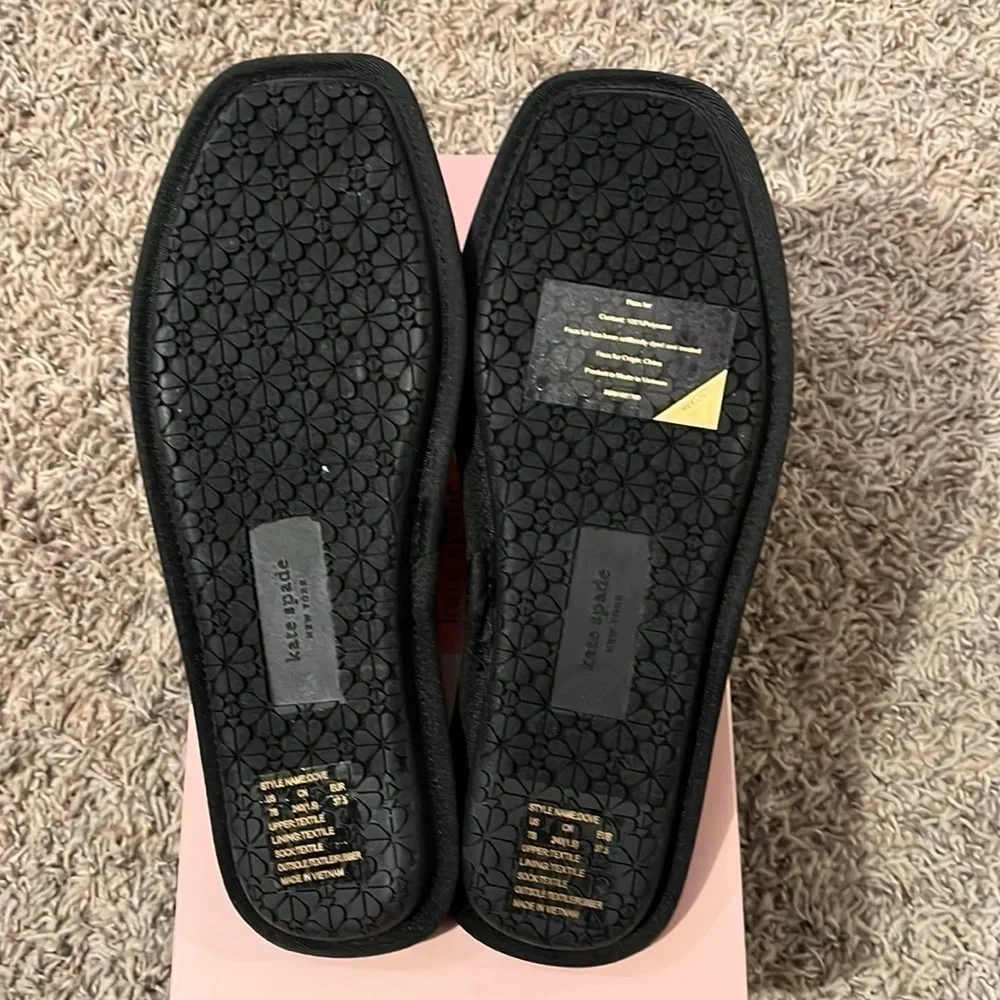 Kate Spade Flower Jacquard Dove Slippers NIB Sz 7